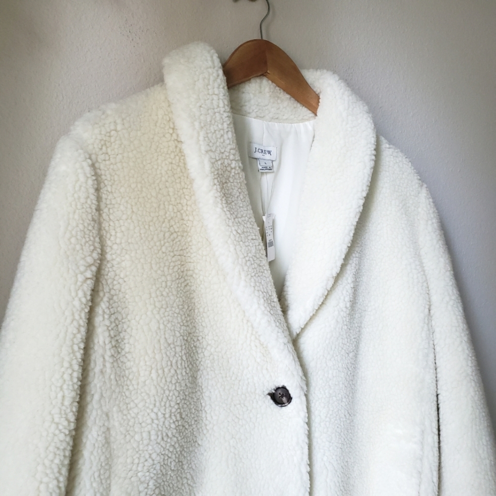 SOLD J. Crew | Faux Fur Teddy Coat - Picture 7 of 14